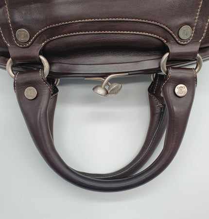 Celine vintage kiss lock handbag
