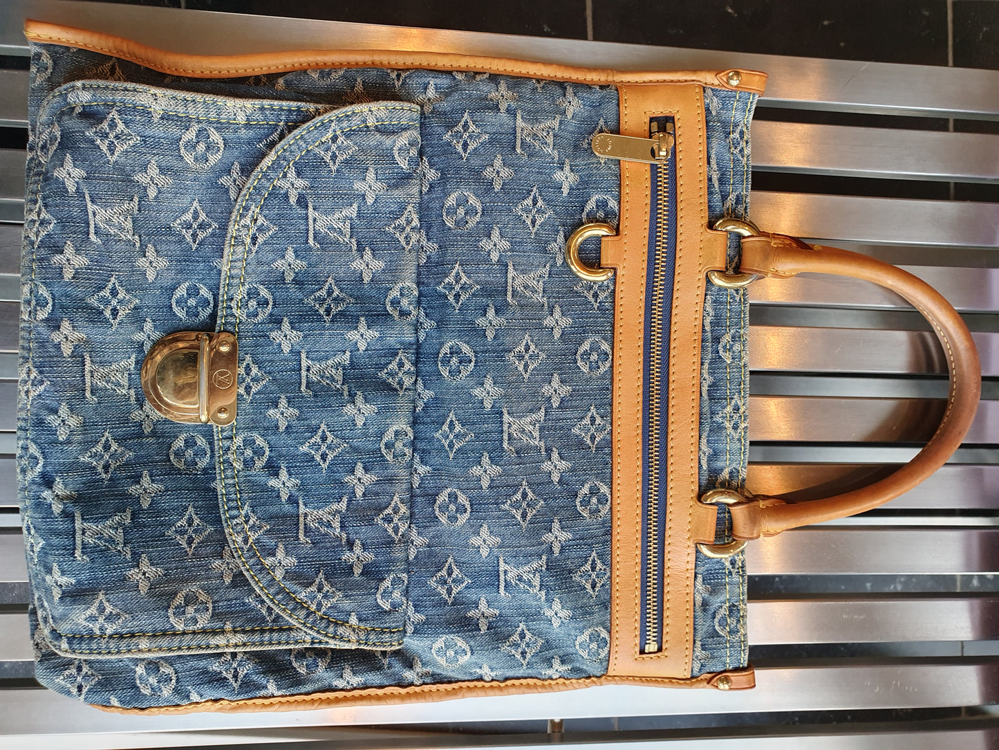 Louis vuitton denim handbag