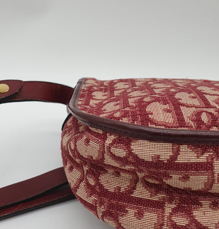 Dior monogram vintage denim crossbody bag