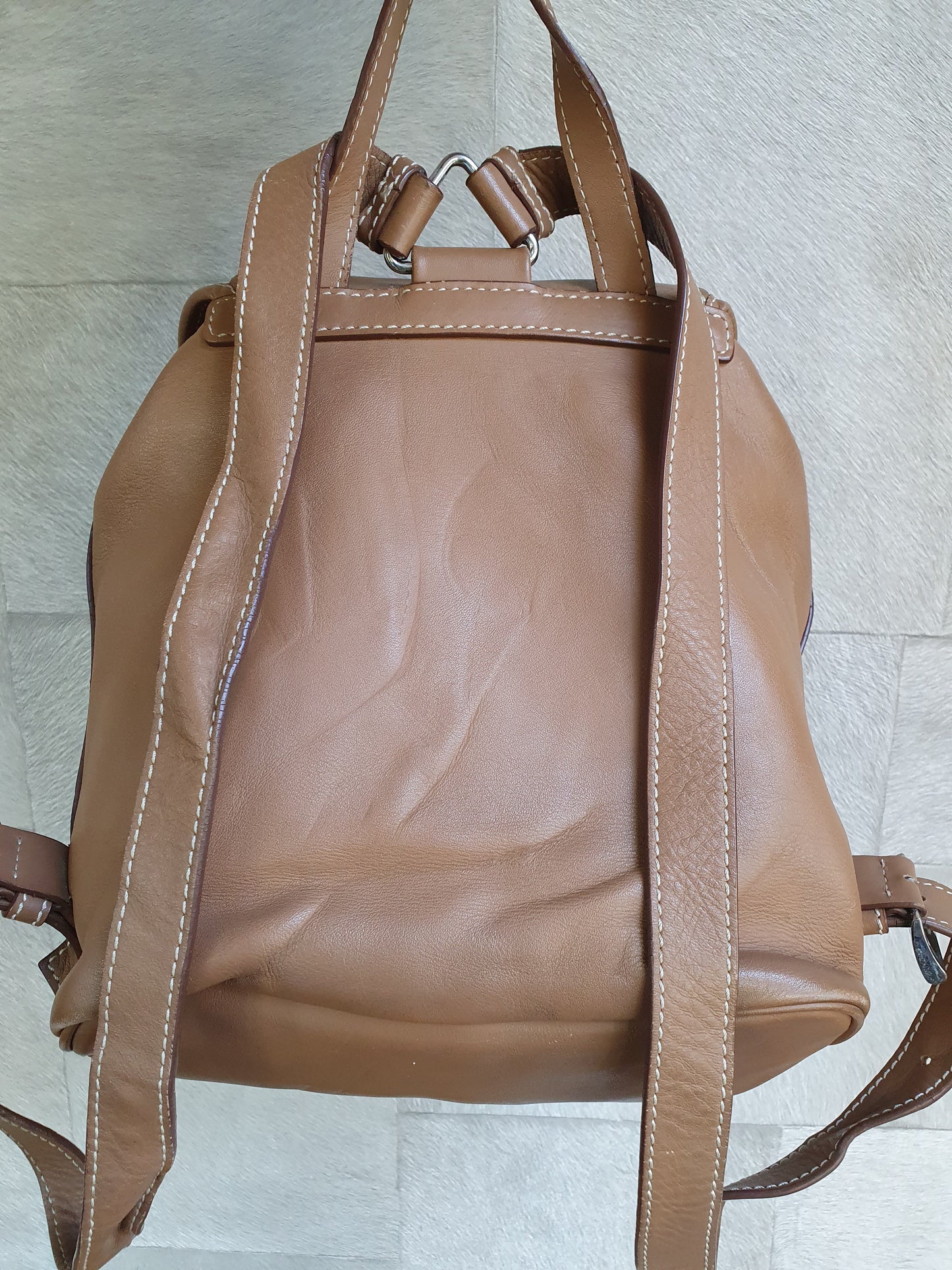 Prada leather backpack