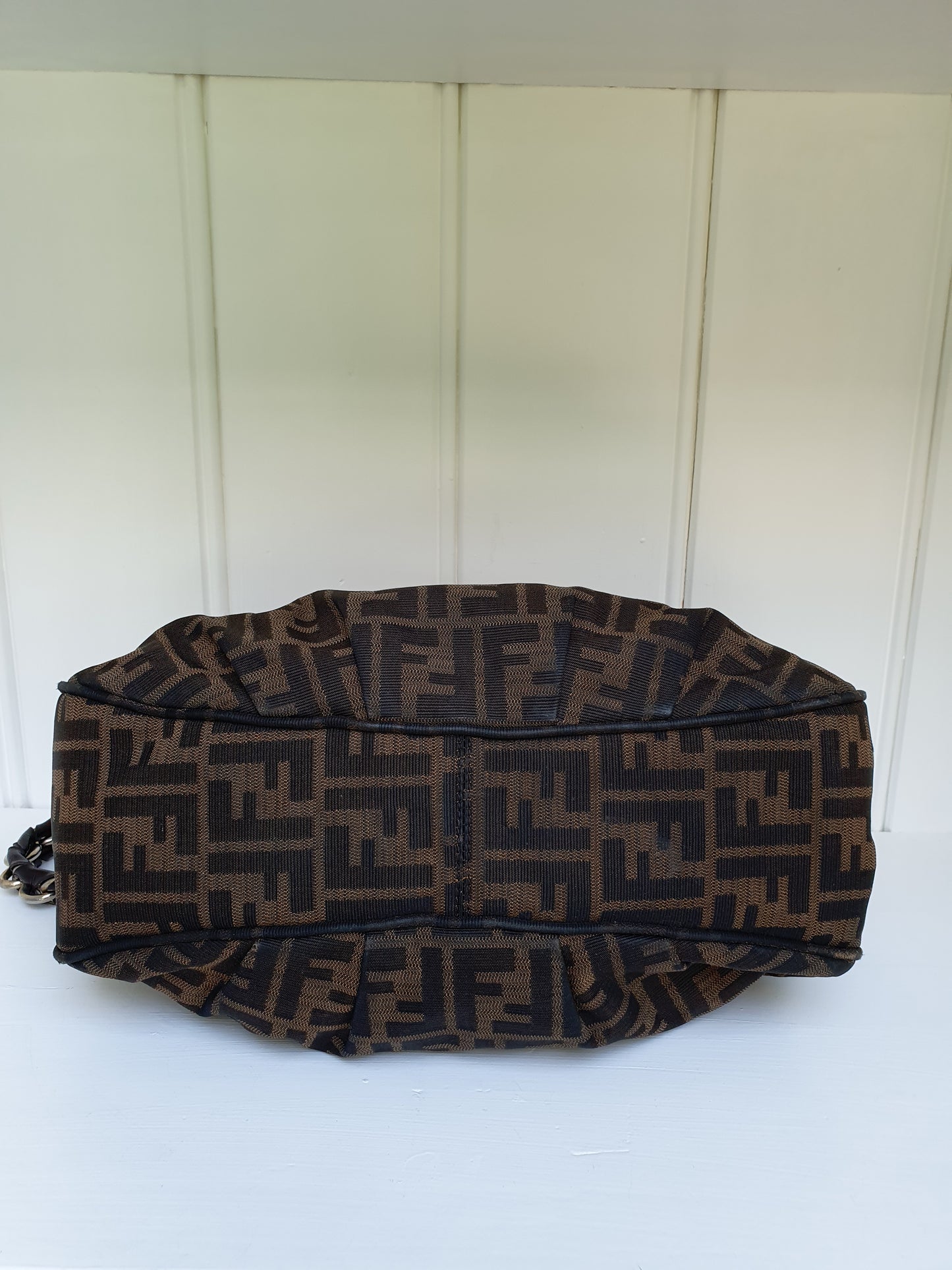 Fendi Zucca FF large shoulder bag