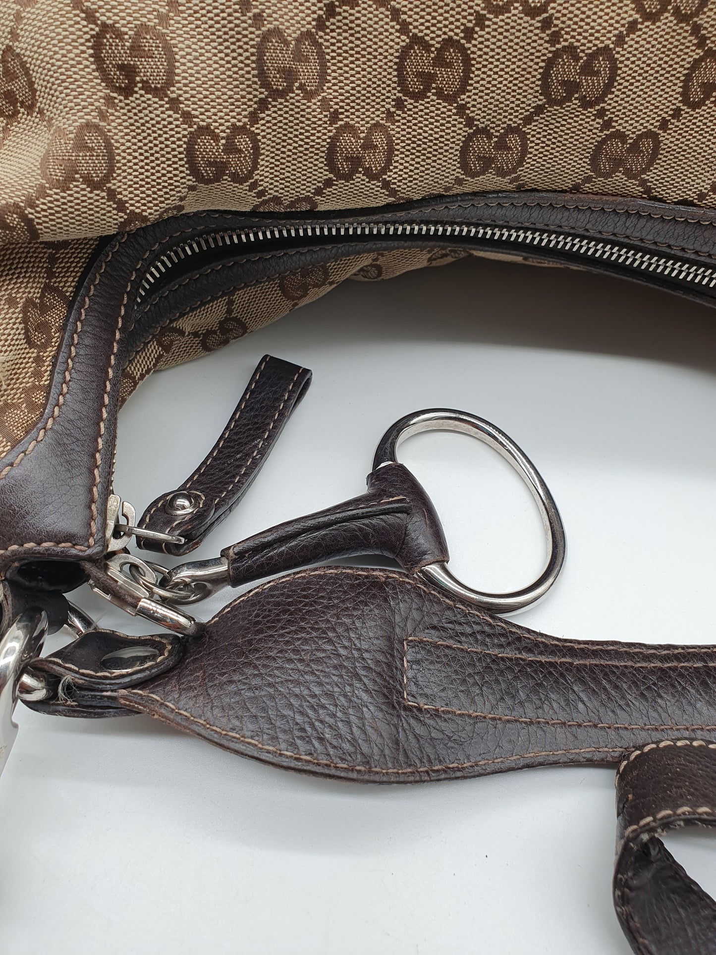 Gucci horse bit shoulder bag