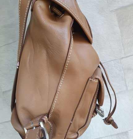 Sac à dos en cuir Prada