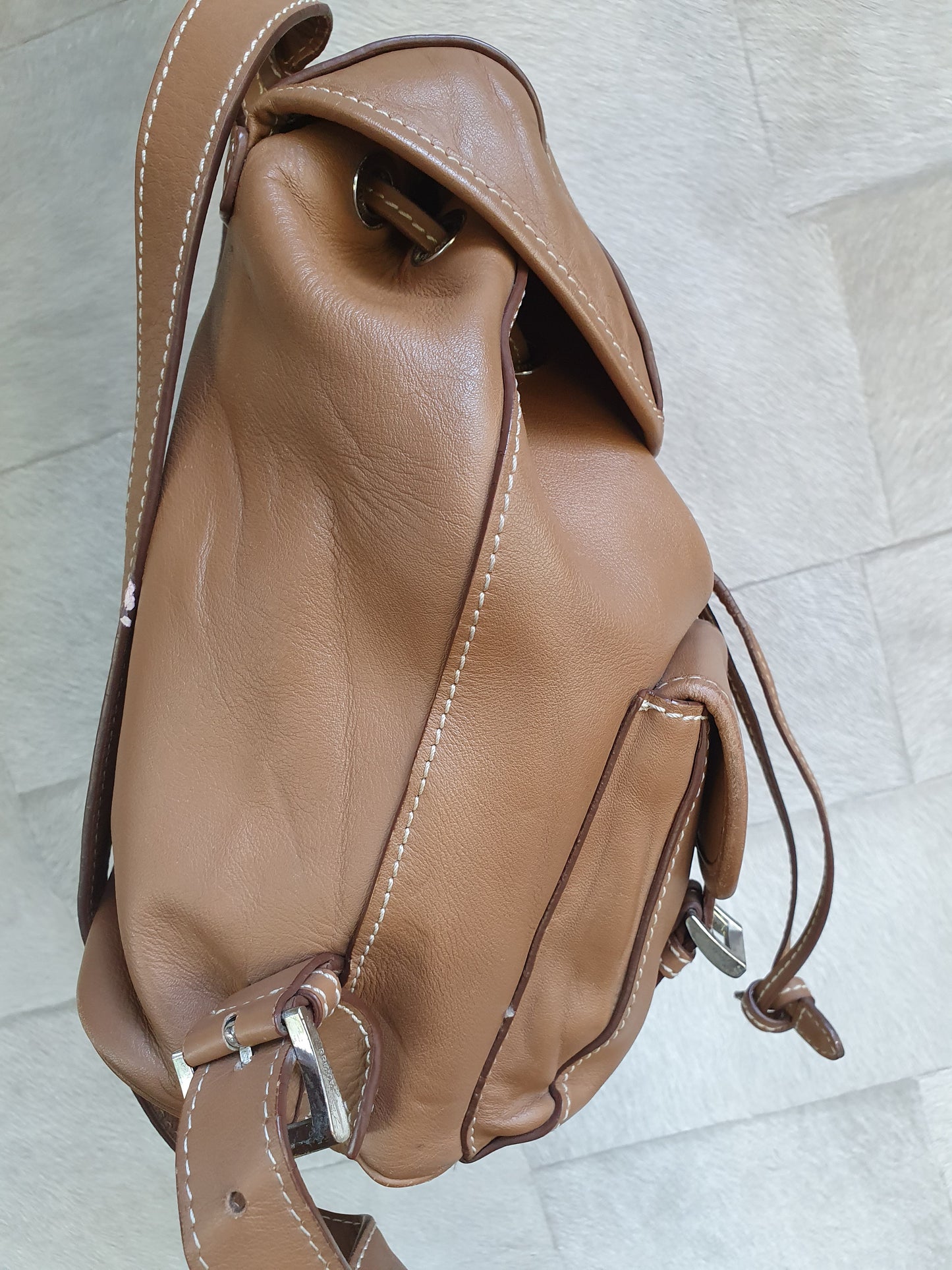 Prada leather backpack