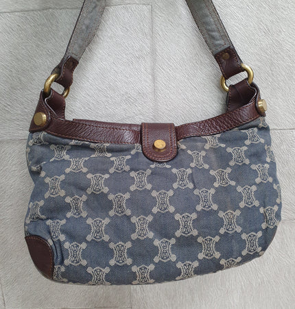 Celine denim vintage shoulder bag