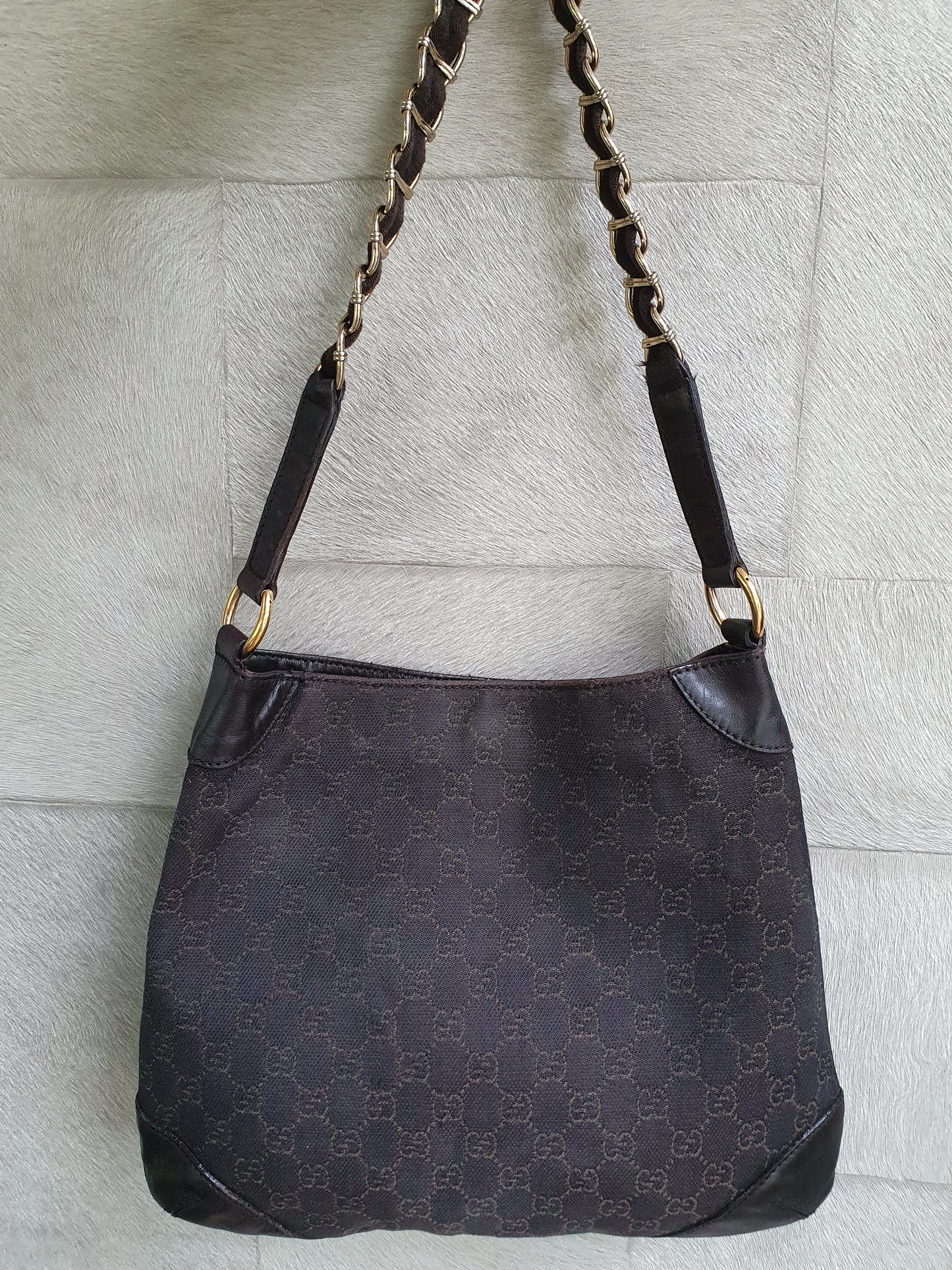 Gucci shoulder cloth bag