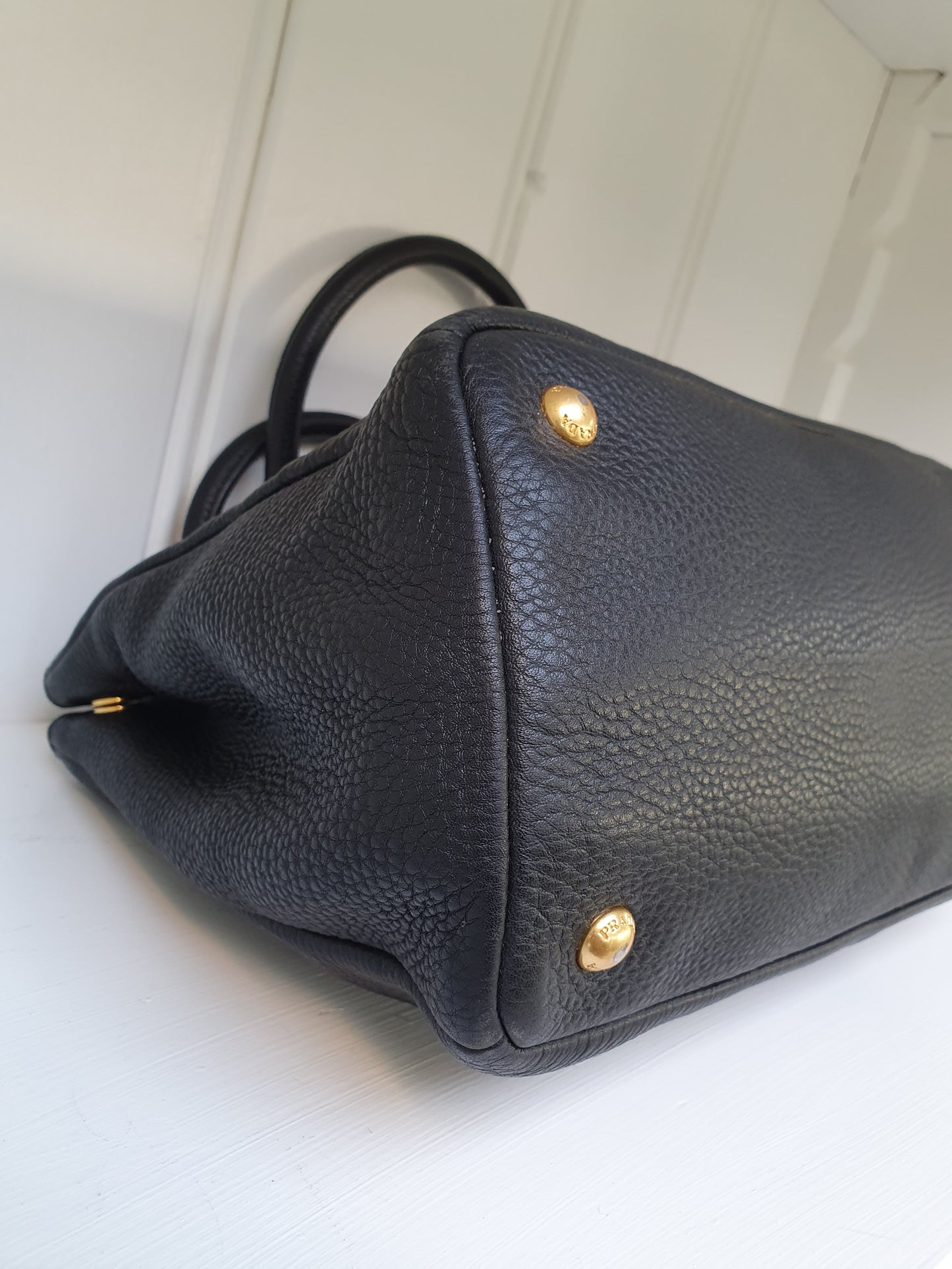 Prada leather handbag