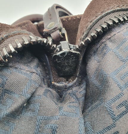 Gucci suede shoulder bag