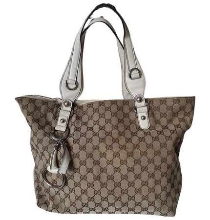 Gucci monogram shoulder tote
