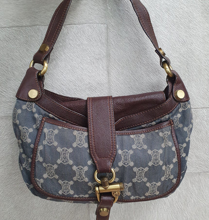 Celine denim vintage shoulder bag