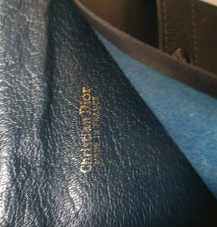 Dior monogram vintage mini denim wallet