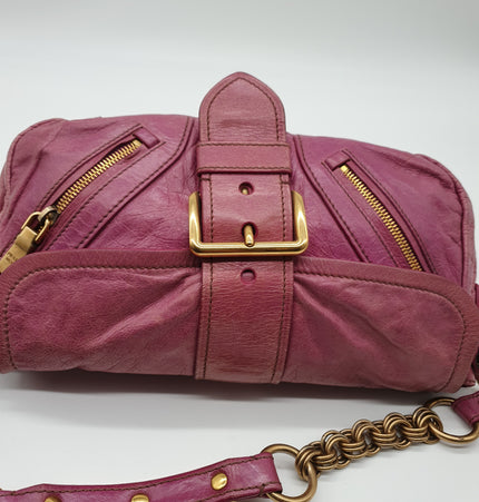 Prada leather shoulder bag