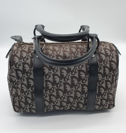 Dior Boston denim handbag