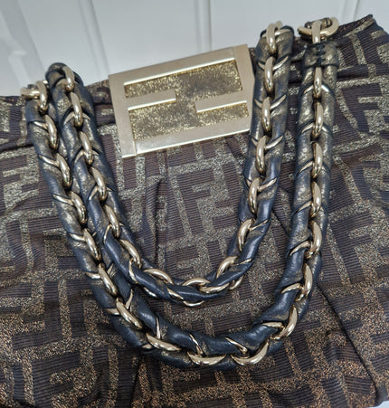Fendi Mia cloth shoulder bag