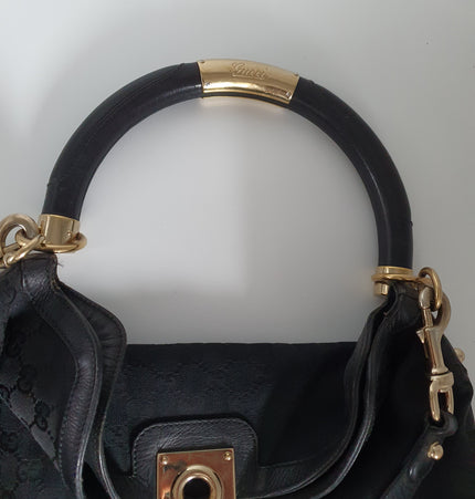 Gucci Indy cloth bag with tassle