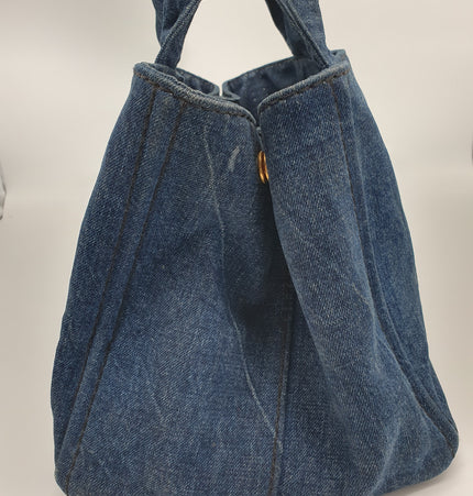 Prada canapa tote bag