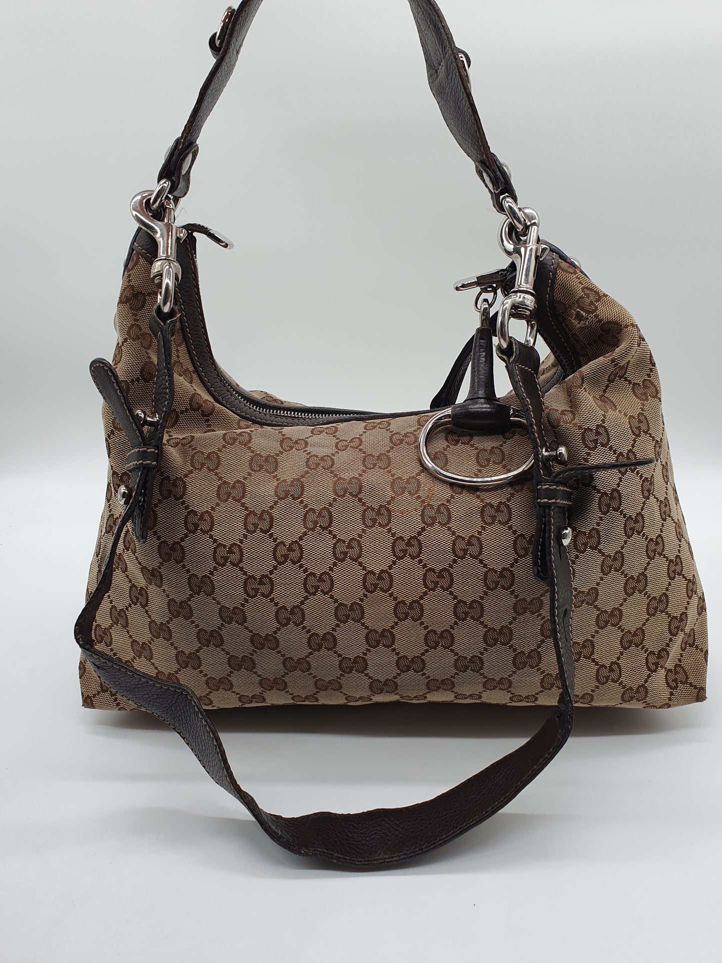 Gucci horse bit shoulder bag