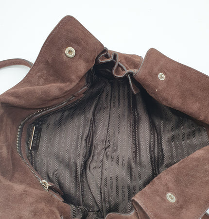 Prada suede handbag
