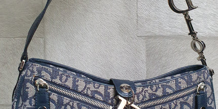 Dior saddle denim shoulder bag