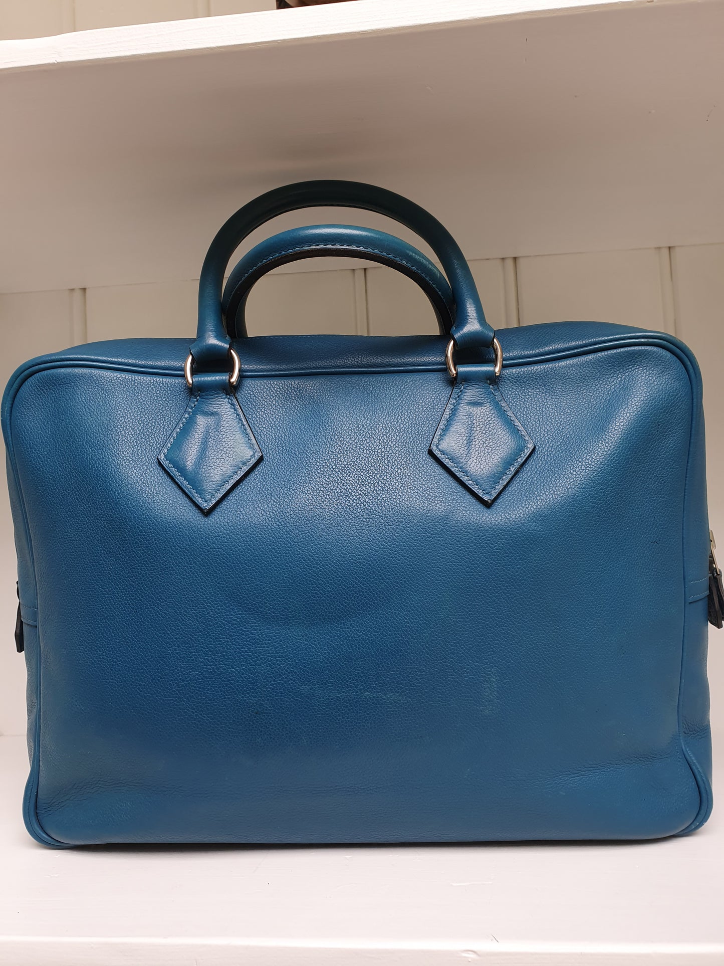 HERMES plume leather handbag