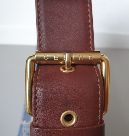 Celine triomphe large macadam crossbody bag