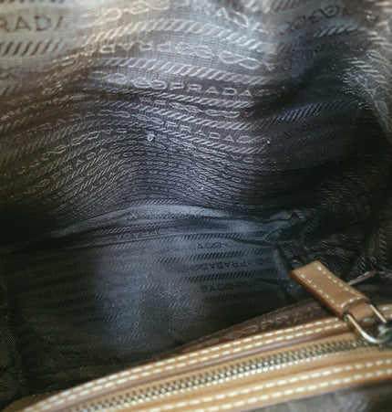 Sac à dos en cuir Prada