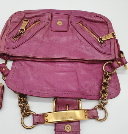 Prada leather shoulder bag