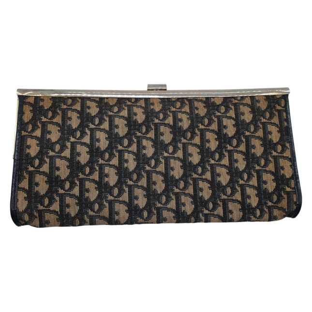 Dior vintage monogram denim clutch bag