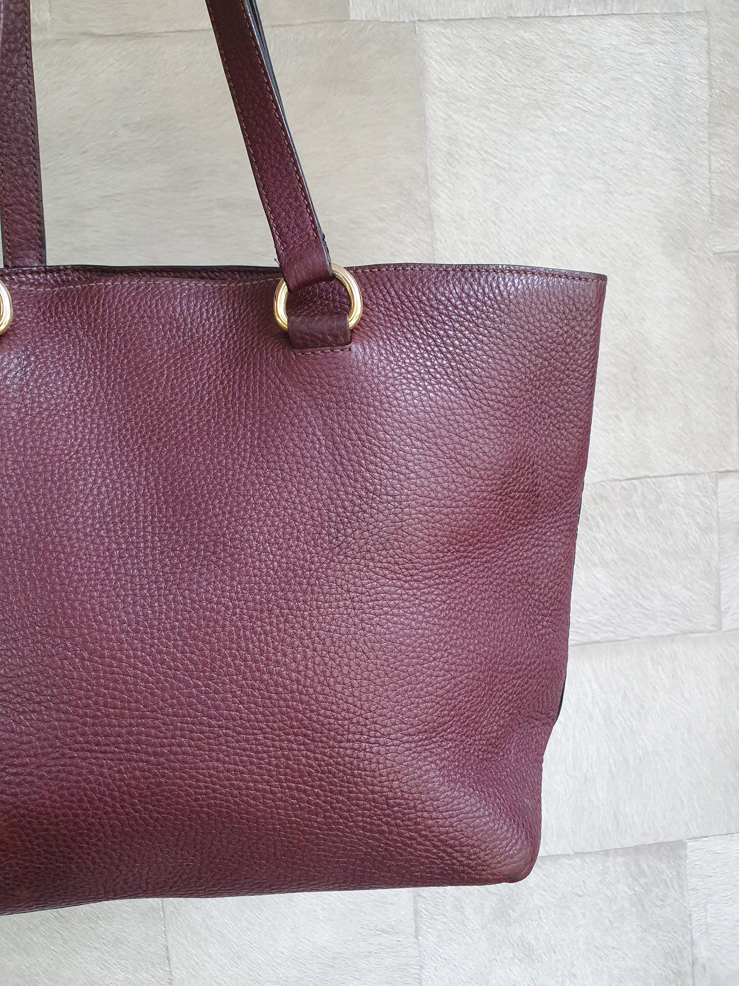 Prada leather shoulder bag