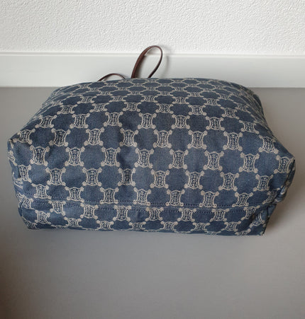 Celine triomphe macadam cloth tote