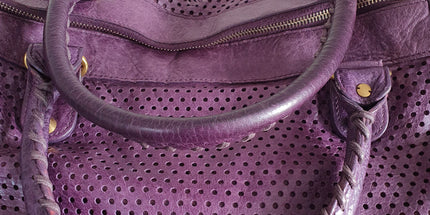 Balenciaga perforated City bag