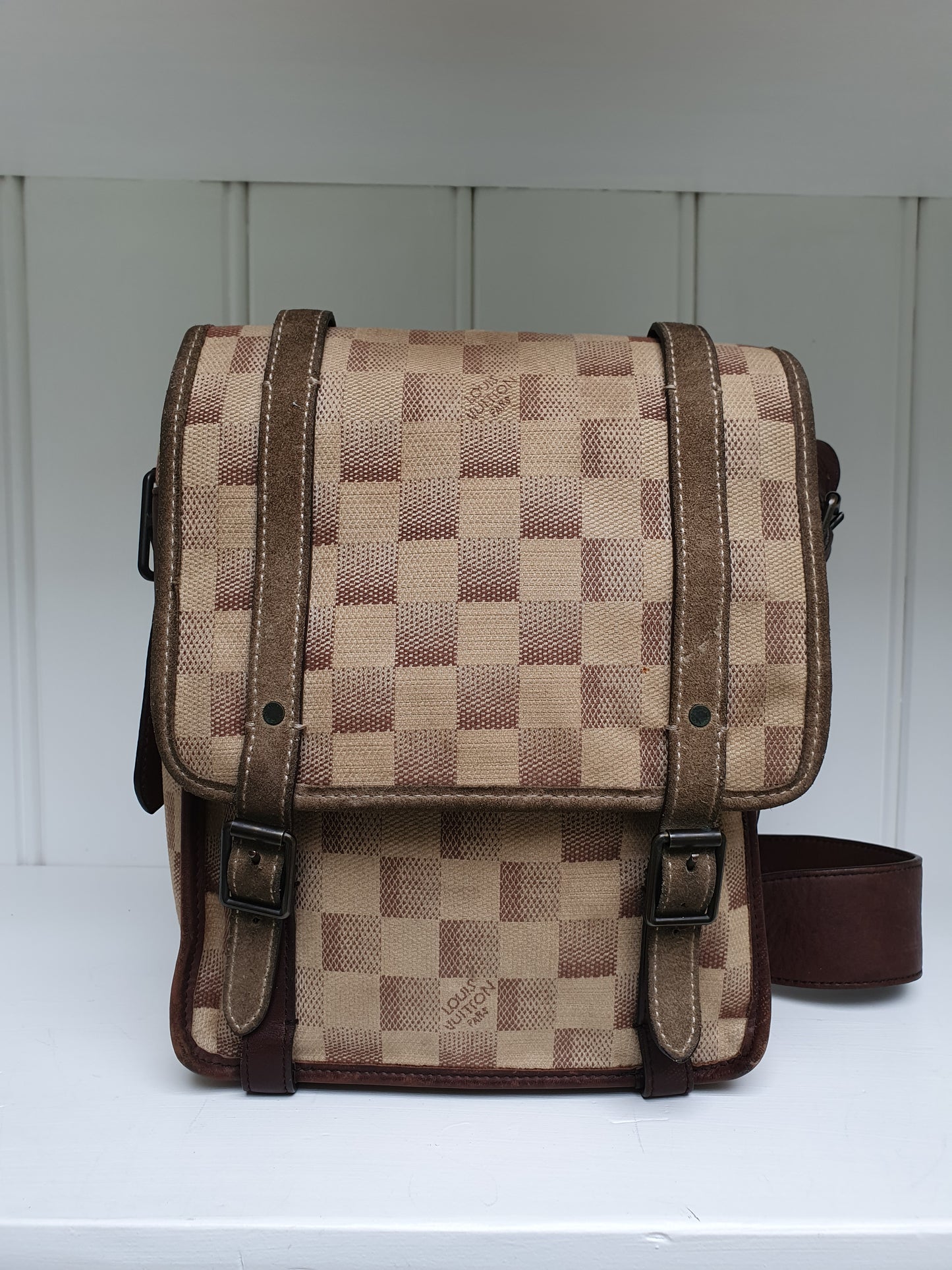 Louis vuitton Damier azur canvas Lune crossbody bag