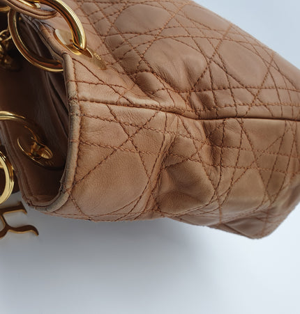 DIOR  lady dior vintage leather bag