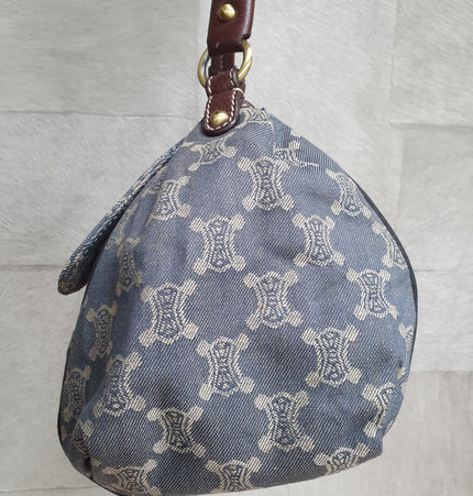 Sac bandoulière en denim Céline