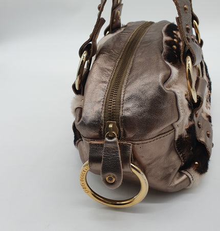 Dolce and gabbana fur shoulder bag