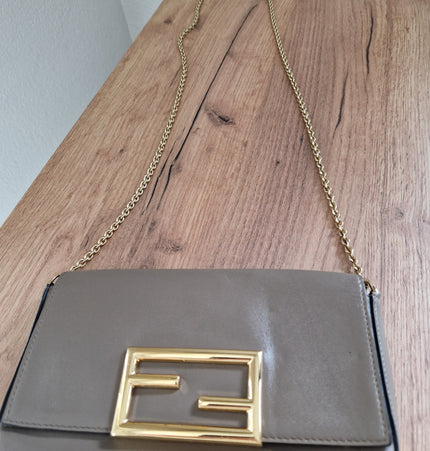 Fendi baguette chain crossbody bag