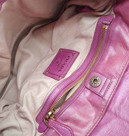 Prada leather shoulder bag