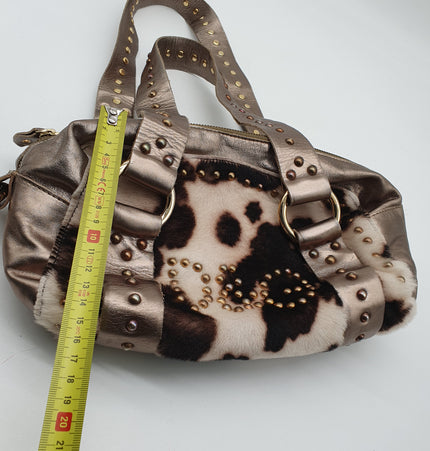 Dolce and gabbana fur shoulder bag