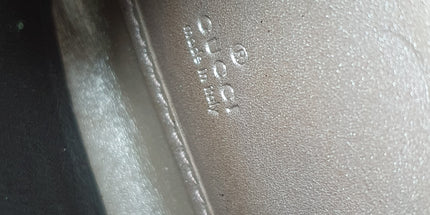 Gucci silver coated canvas wallet