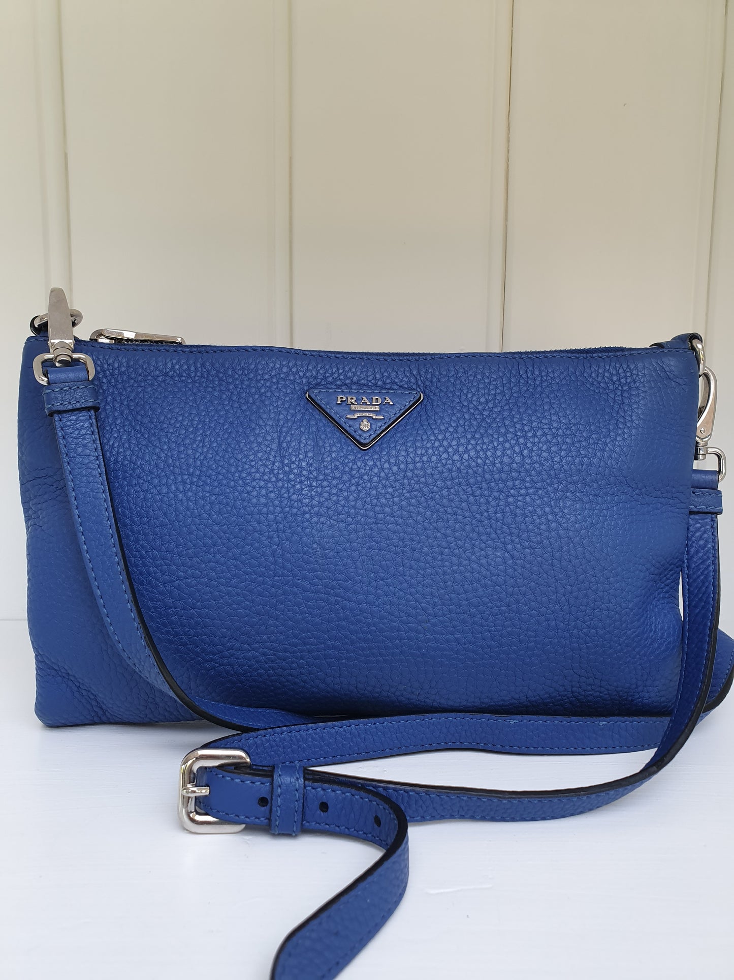 Prada leather crossbody bag