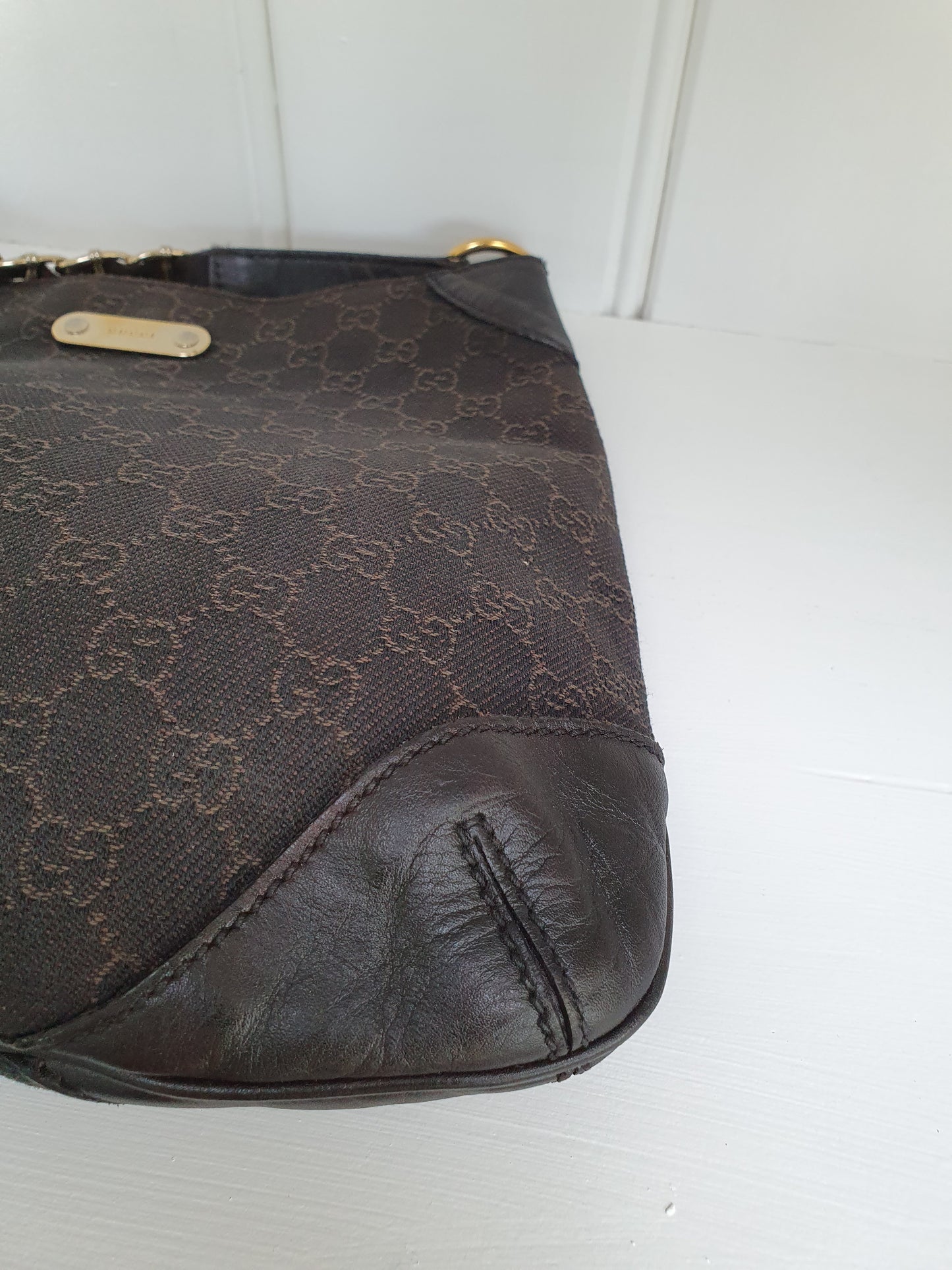 Gucci shoulder cloth bag