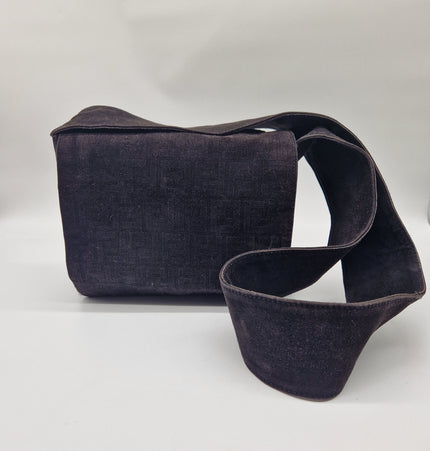 Fendi suede crossbody bag