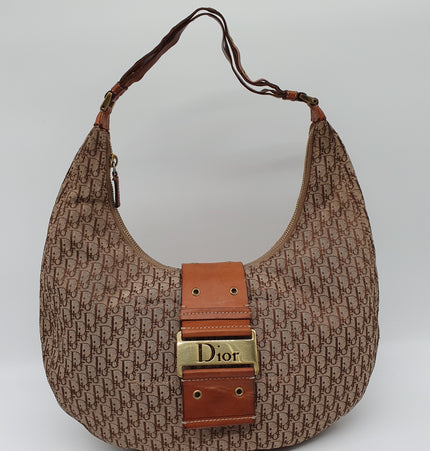 Dior Street chic denim hobo bag