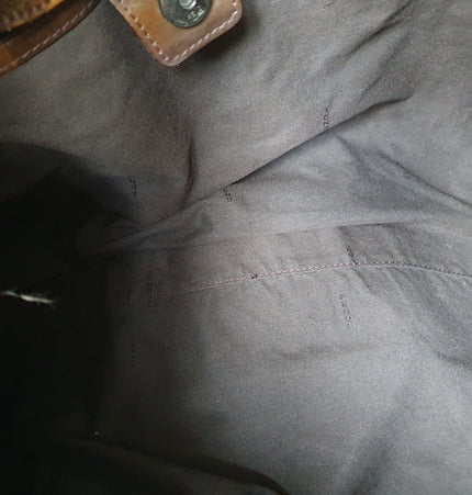 Fendi exotic leather patches shoulder bag