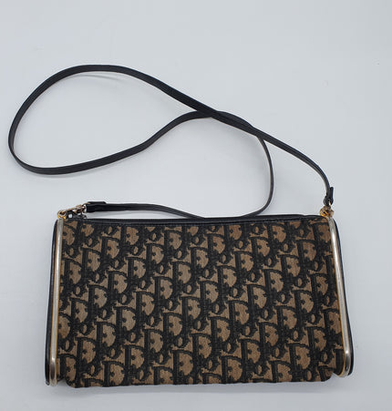 Dior vintage monogram denim crossbody bag