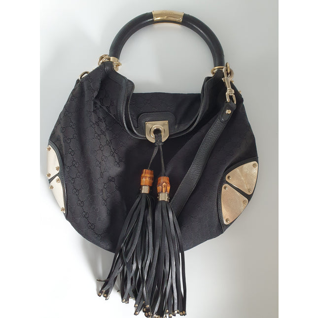 Gucci Indy cloth bag with tassle