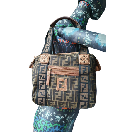 Fendi cloth handbag