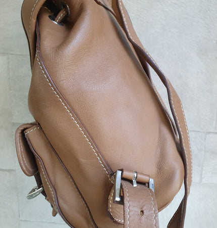 Sac à dos en cuir Prada