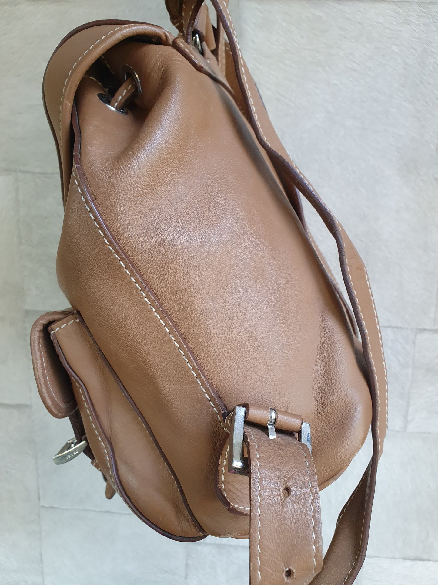 Prada leather backpack