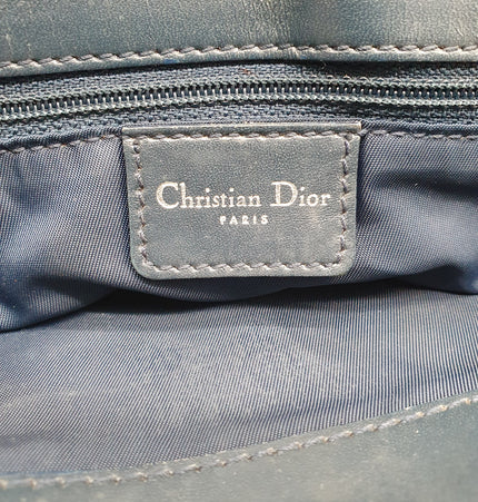 Dior saddle bowler denim handbag